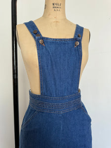 vintage 1970s denim overalls {s}