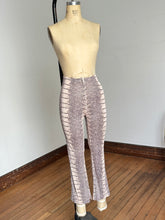 Load image into Gallery viewer, vintage 1960s snakeskin pant set tunic mini dress and pant set {xs}