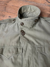 Load image into Gallery viewer, THRASHED vintage 1940s M-43 field jacket set (2pc) jacket and liner