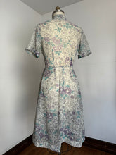 Load image into Gallery viewer, vintage 1950s sheer floral dress {m}