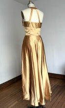 Load image into Gallery viewer, vintage 1950s gold gown {m}