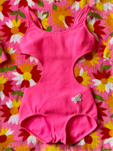 Load image into Gallery viewer, vintage 1960s pink swimsuit {xs}