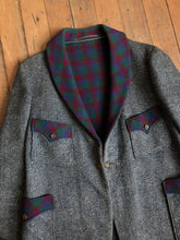 Load image into Gallery viewer, vintage 1920s wool smoking jacket