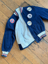 Load image into Gallery viewer, KIDS vintage 1950s baseball teams patch jacket
