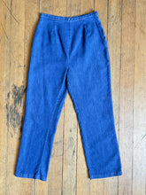 Load image into Gallery viewer, vintage 1960s side zip stretch denim {s with hips}