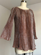 Load image into Gallery viewer, vintage 1960s metallic mini tunic {xs/s}