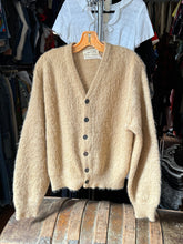 Load image into Gallery viewer, vintage 1950s 60s mohair cardigan sweater