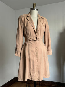 vintage 1940s beige coat {s/m}