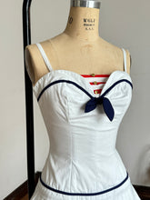 Load image into Gallery viewer, vintage 1950s nautical swimsuit by Petti {xs}