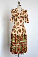 Load image into Gallery viewer, vintage 1930s 40s rayon jersey dress