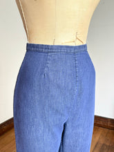 Load image into Gallery viewer, vintage 1960s side zip stretch denim {s with hips}