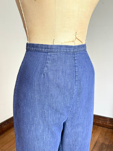 vintage 1960s side zip stretch denim {s with hips}