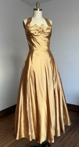 vintage 1950s gold gown {m}