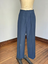 Load image into Gallery viewer, vintage 1950s wool trousers with watch pocket and subtle fleck 30&quot;W