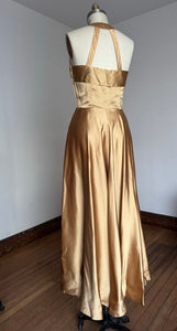 vintage 1950s gold gown {m}