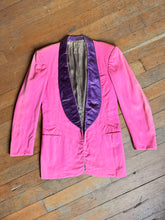 Load image into Gallery viewer, vintage 1950s PINK tuxedo jacket
