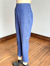 Load image into Gallery viewer, vintage 1960s side zip stretch denim {s with hips}