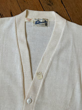 Load image into Gallery viewer, DEADSTOCK vintage 1950s cream letterman sweater