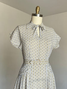 vintage 1940s rayon dress {m}