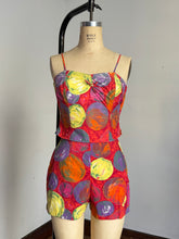Load image into Gallery viewer, vintage 1950s 60s novelty top &amp; shorts set {s}