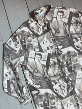 Load image into Gallery viewer, vintage 1990s Old Hollywood stars novelty rayon shirt