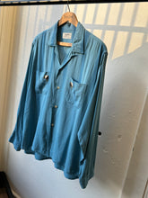 Load image into Gallery viewer, vintage 1950s long sleeve rayon shirt with studs