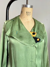 Load image into Gallery viewer, vintage 1930s green art deco pajama set {m}
