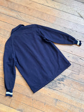 Load image into Gallery viewer, vintage 1950s navy wool casual jacket