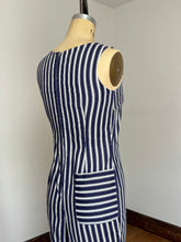 Load image into Gallery viewer, vintage 1960s striped jumpsuit {s}