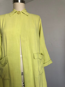 vintage 1940s chartreuse jacket {m}