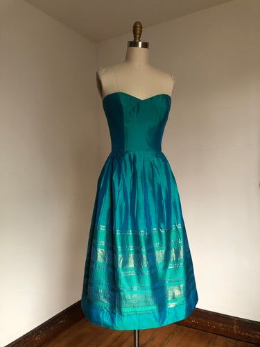 vintage 1960s strapless dress {xs}