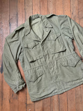 Load image into Gallery viewer, THRASHED vintage 1940s M-43 field jacket set (2pc) jacket and liner