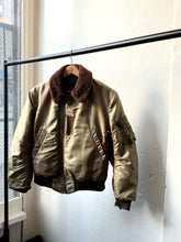 Load image into Gallery viewer, vintage 1950s nylon B-15 flight jacket bomber