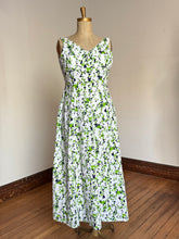 Load image into Gallery viewer, vintage 1970s Astrological Zodiac novelty maxi dress {XL}