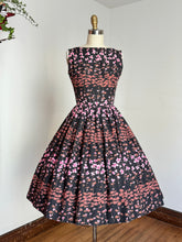Load image into Gallery viewer, vintage 1950s Jerry Gilden floral sun dress {xs}