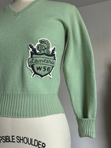 vintage 1950s varsity pullover sweater {xs-m}