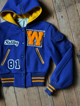 Load image into Gallery viewer, vintage 1960s hooded varsity jacket