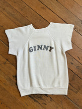 Load image into Gallery viewer, vintage 1970s cut off crewneck sweatshirt with bulldog graphic