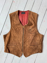 Load image into Gallery viewer, vintage 1940s leather vest {m}