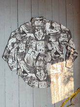 Load image into Gallery viewer, vintage 1990s Old Hollywood stars novelty rayon shirt