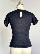 Load image into Gallery viewer, vintage 1940s floral knit top {xs-L}