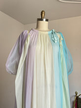 Load image into Gallery viewer, vintage 1960s colorful peignoir lingerie set {L}