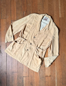 vintage 1951 Malta rayon leisure jacket