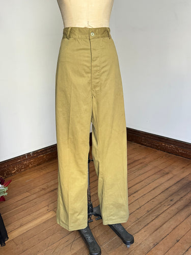 DEADSTOCK vintage 1950s canvas work pants 39