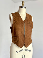 Load image into Gallery viewer, vintage 1940s leather vest {m}