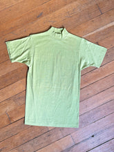 Load image into Gallery viewer, NOS vintage 1960s green mock neck t-shirt