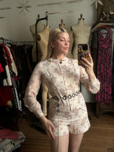 Load image into Gallery viewer, vintage 1960s paisley romper {s}