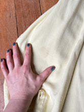 Load image into Gallery viewer, vintage 1950s yellow wool long sleeve button up shirt