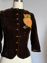 Load image into Gallery viewer, vintage 1940s Owl top {xs}