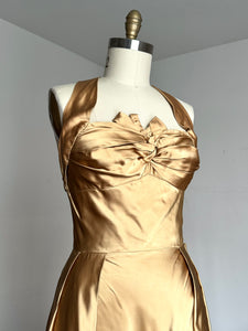 vintage 1950s gold gown {m}